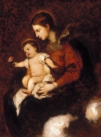 Benczúr Gyula: Madonna a gyermek Jézussal 1870 körül